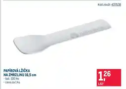 Makro PAPÍROVÁ LŽIČKA NA ZMRZLINU 16,5 cm nabídka