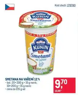 Makro Smetana na vaření 12% nabídka