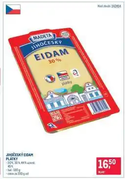 Makro Jihočeský eidam plátky nabídka