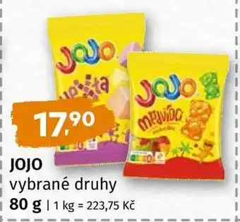 JOJO vybrané druhy