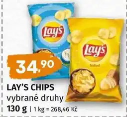 Terno LAY’S CHIPS vybrané druhy nabídka