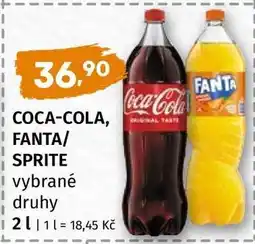 Terno Coca-Cola, Fanta, Sprite nabídka
