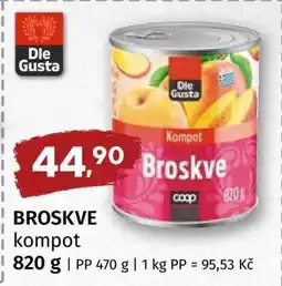 Terno Broskve kompot nabídka
