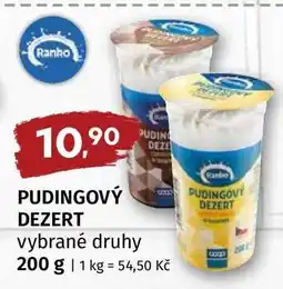 Terno Pudingový dezert nabídka