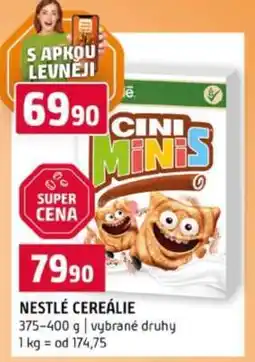 Terno Nestlé cereálie nabídka