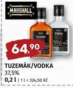 Terno TUZEMÁK, VODKA nabídka