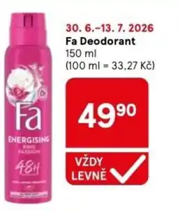 Tesco Fa Deodorant nabídka