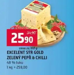 Terno EXCELENT SÝR GOLD ZELENÝ PEPŘ & CHILLI nabídka