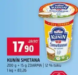 Terno Kunín smetana nabídka