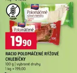 Terno RACIO Polomáčené rýžové chlebíčky nabídka