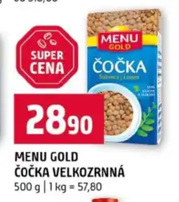 Terno MENU GOLD ČOČKA VELKOZRNÁ nabídka
