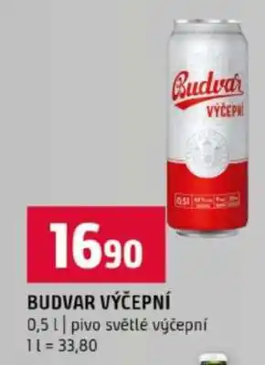 Terno Budvar výčepní nabídka