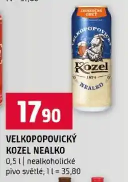 Terno Velkopopovický Kozel nealko nabídka
