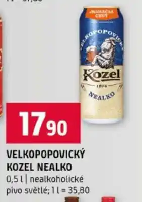 Terno Velkopopovický Kozel nealko nabídka