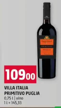 Terno VILLA ITALIA PRIMITIVO PUGLIA nabídka