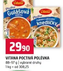 Terno Vitana Poctivá polévka nabídka
