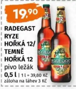 Terno RADEGAST RYZE HOŘKÁ 12, TEMNĚ HOŘKÁ 12 pivo ležák nabídka