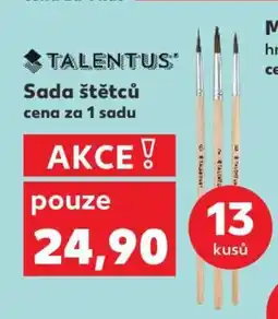 Kaufland Sada štětců TALENTUS nabídka