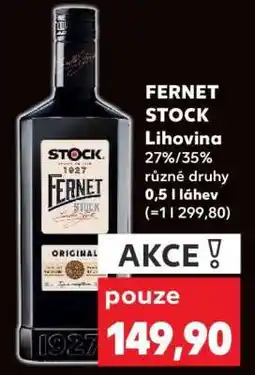 Kaufland Fernet Stock nabídka