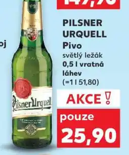 Kaufland Pilsner Urquell nabídka