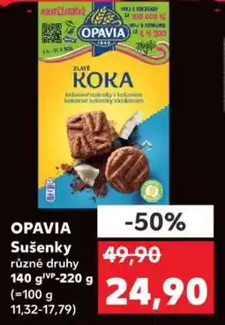 Kaufland OPAVIA Sušenky různé druhy nabídka