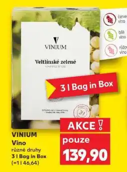 Kaufland VINIUM Veltlínské zelené nabídka