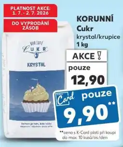 Kaufland KORUNNÍ Cukr krystal/krupice 1 kg nabídka