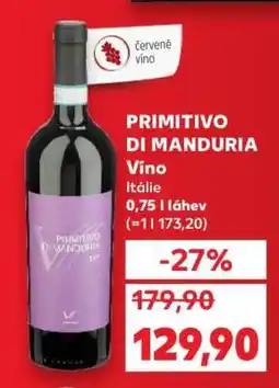 Kaufland Primitivo di Manduria nabídka