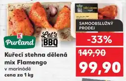 Kaufland Kuřecí stehna dělená mix Flamengo v marinádě nabídka