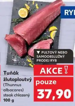 Kaufland Tuňák žlutoploutvý (Thunnus albacares) steak chlazený nabídka