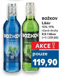 Kaufland BOŽKOV Likér nabídka