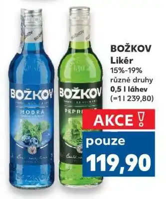 Kaufland BOŽKOV Likér nabídka