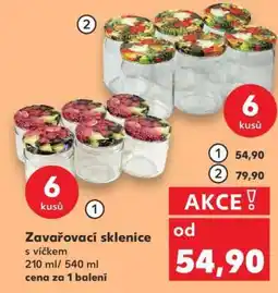 Kaufland Zavařovací sklenice s víčkem nabídka