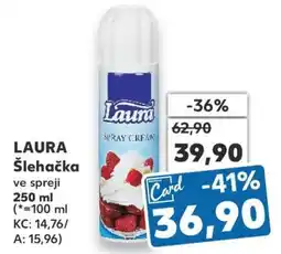 Kaufland Laura Šlehačka ve spreji nabídka