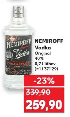 Kaufland Nemiroff Vodka nabídka