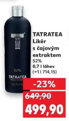 Kaufland TATRATEA Likér s čajovým extraktem nabídka