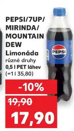 Kaufland PEPSI/7UP/ MIRINDA/ MOUNTAIN DEW nabídka