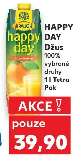 Kaufland Happy Day džus nabídka