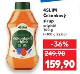 Kaufland 4Slim čekankový sirup nabídka