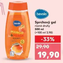 Kaufland Sprchový gel Bevola Mango & Peach nabídka