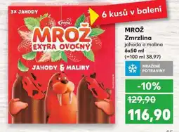 Kaufland MROŽ Zmrzlina jahoda a malina nabídka