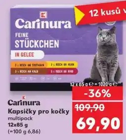 Kaufland Carinura Kapsičky pro kočky nabídka