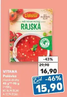 Kaufland VITANA Polévka různé druhy nabídka