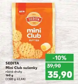 Kaufland SEDITA Mini Club sušenky nabídka