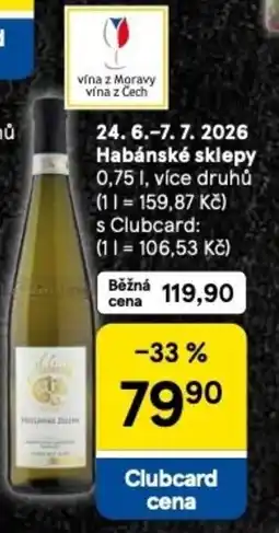 Tesco Habánské sklepy nabídka