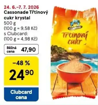 Tesco Cassonade Třtinový cukr krystal nabídka
