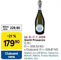 Tesco Giotti Prosecco nabídka