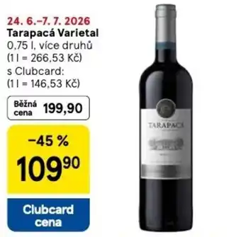Tesco Tarapacá Varietal nabídka