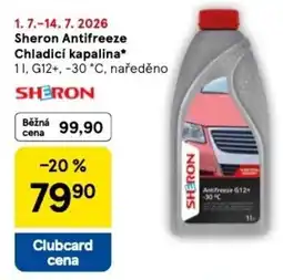Tesco Sheron Antifreeze Chladicí kapalina nabídka