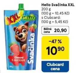 Tesco Hello Svačinka XXL nabídka